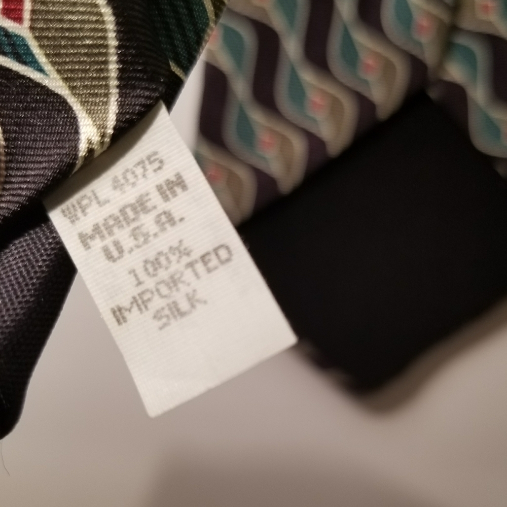 Scott foster silk print necktie - Picture 5 of 5